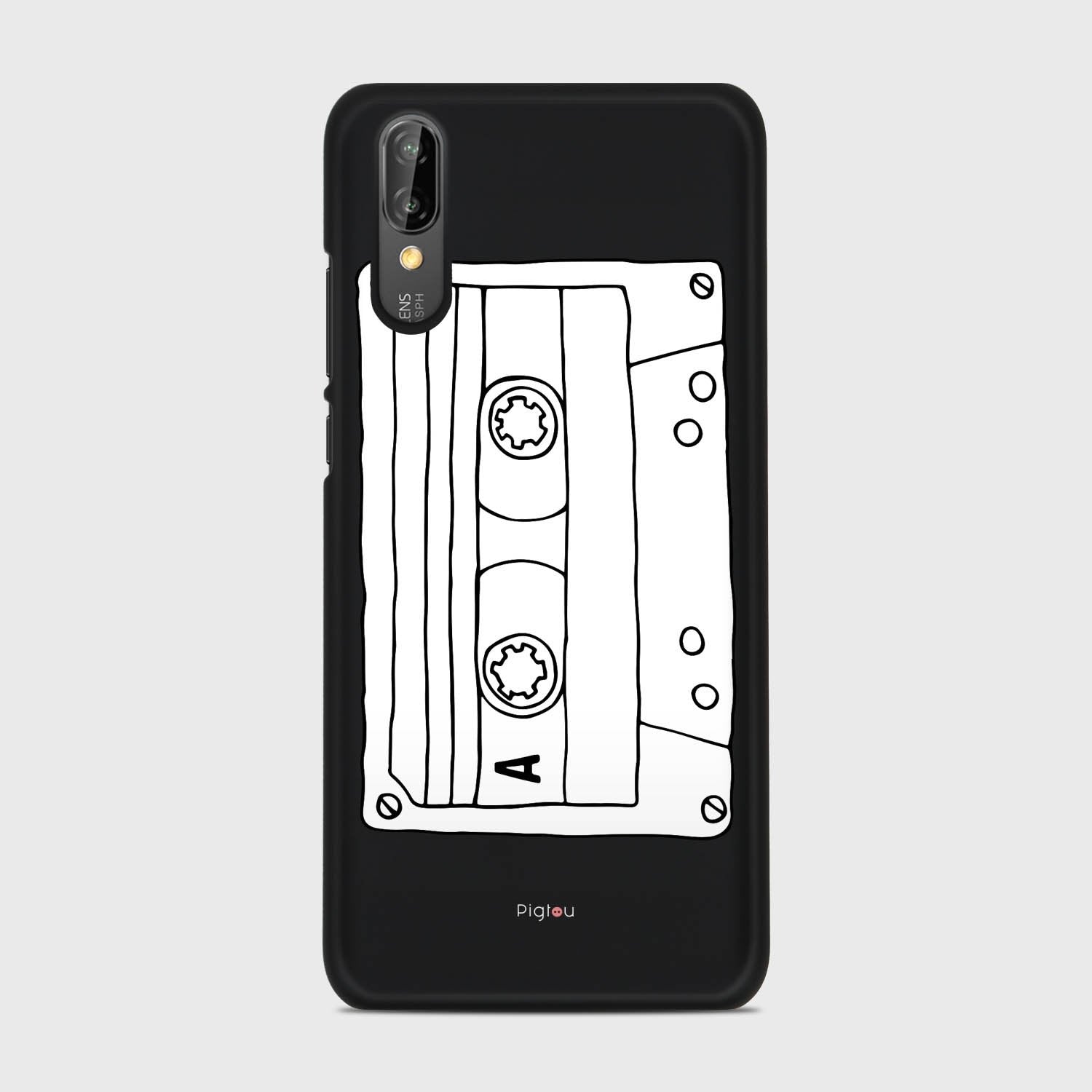 CASSETTE Huawei P20 case - thin fit matte black (D101)