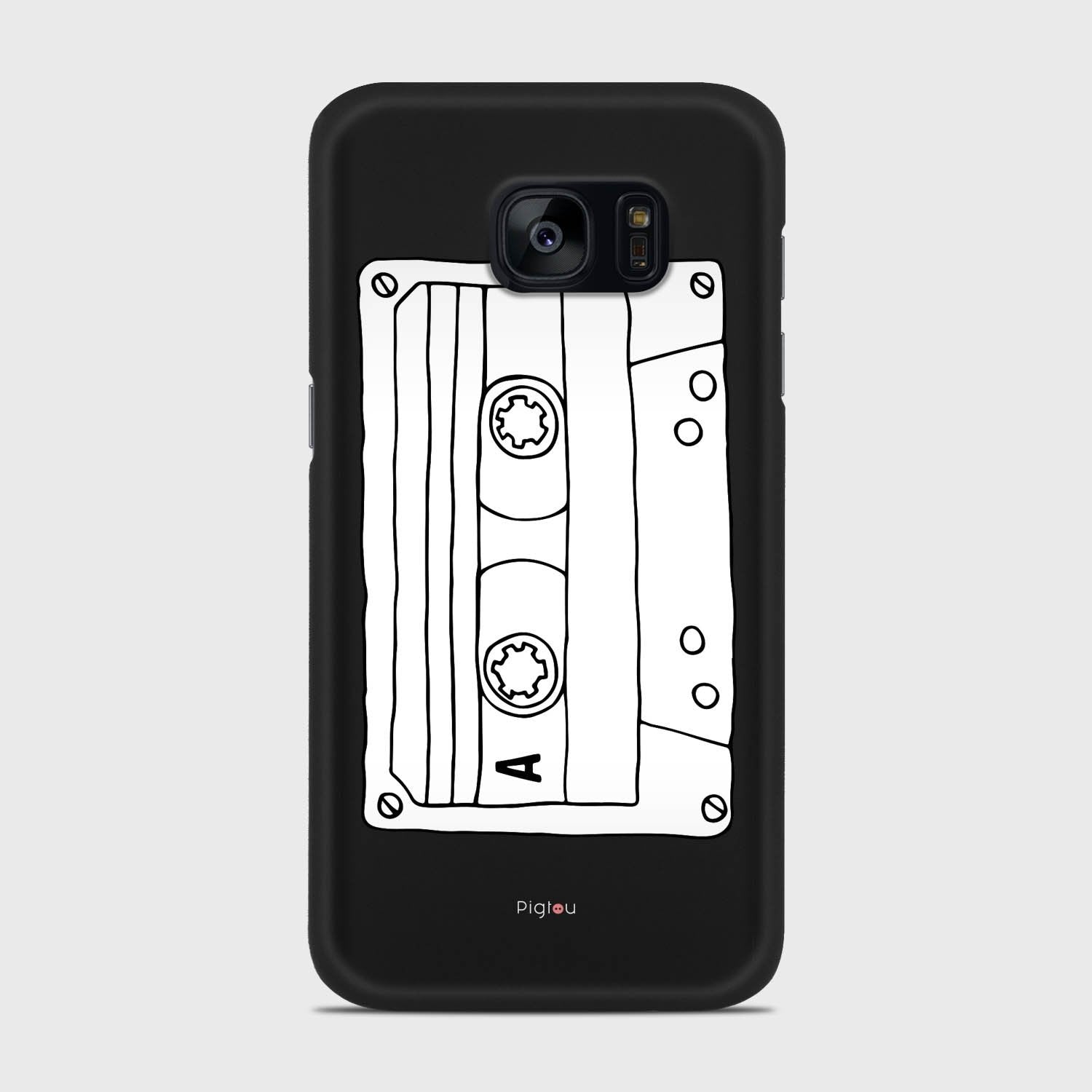 CASSETTE Samsung Galaxy S7 case - thin fit matte black (D101)