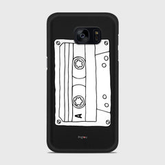CASSETTE Samsung Galaxy S7 case - thin fit matte black (D101)