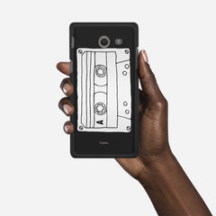 CASSETTE Samsung Galaxy J5 (2017) Verizon case - thin fit matte black (D101)