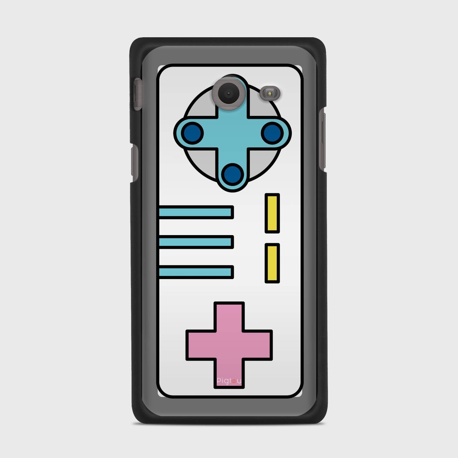 RETRO JOYSTICK Samsung Galaxy J5 (2017) Verizon case - thin fit matte black (D103)
