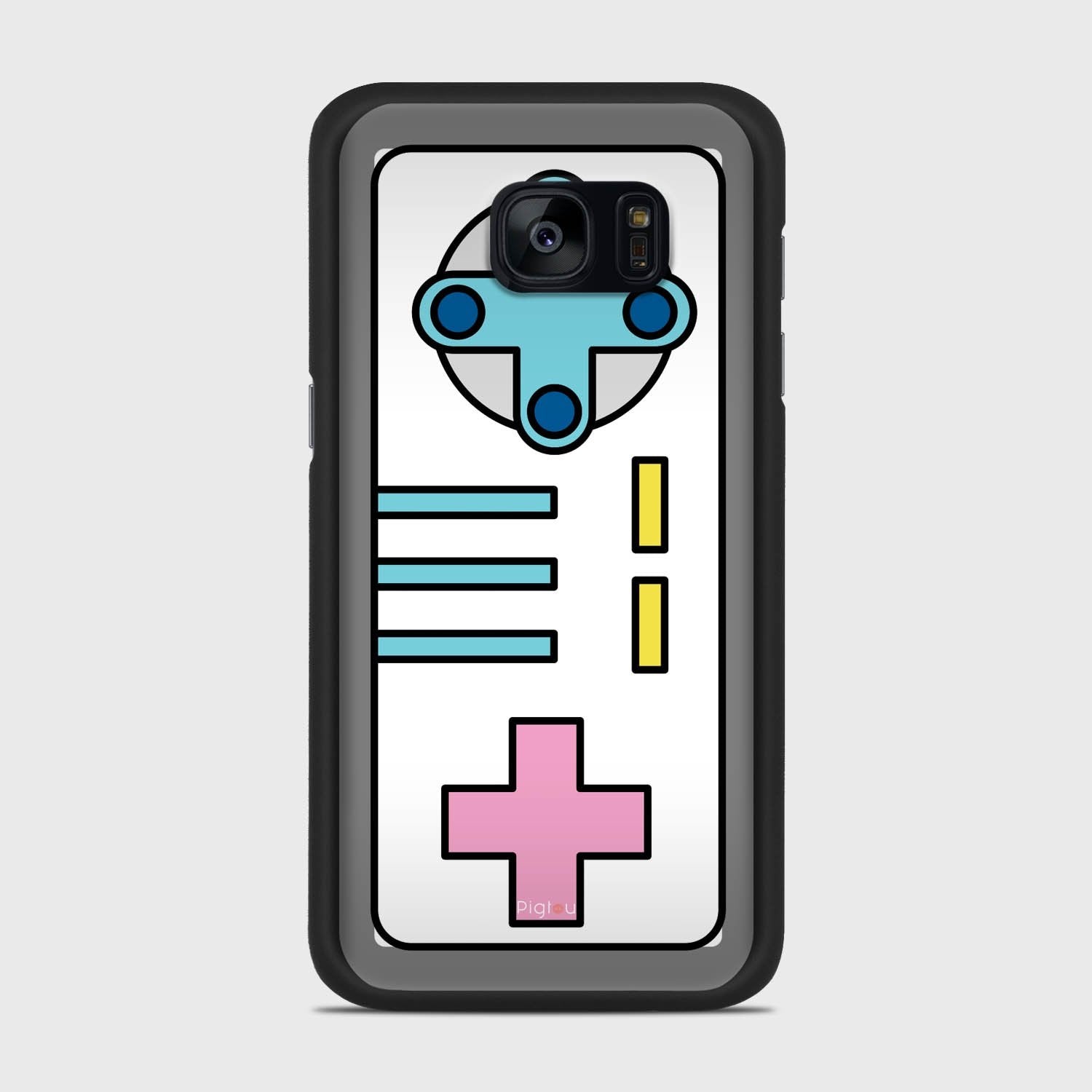 RETRO JOYSTICK Samsung Galaxy S7 case - thin fit matte black (D103)
