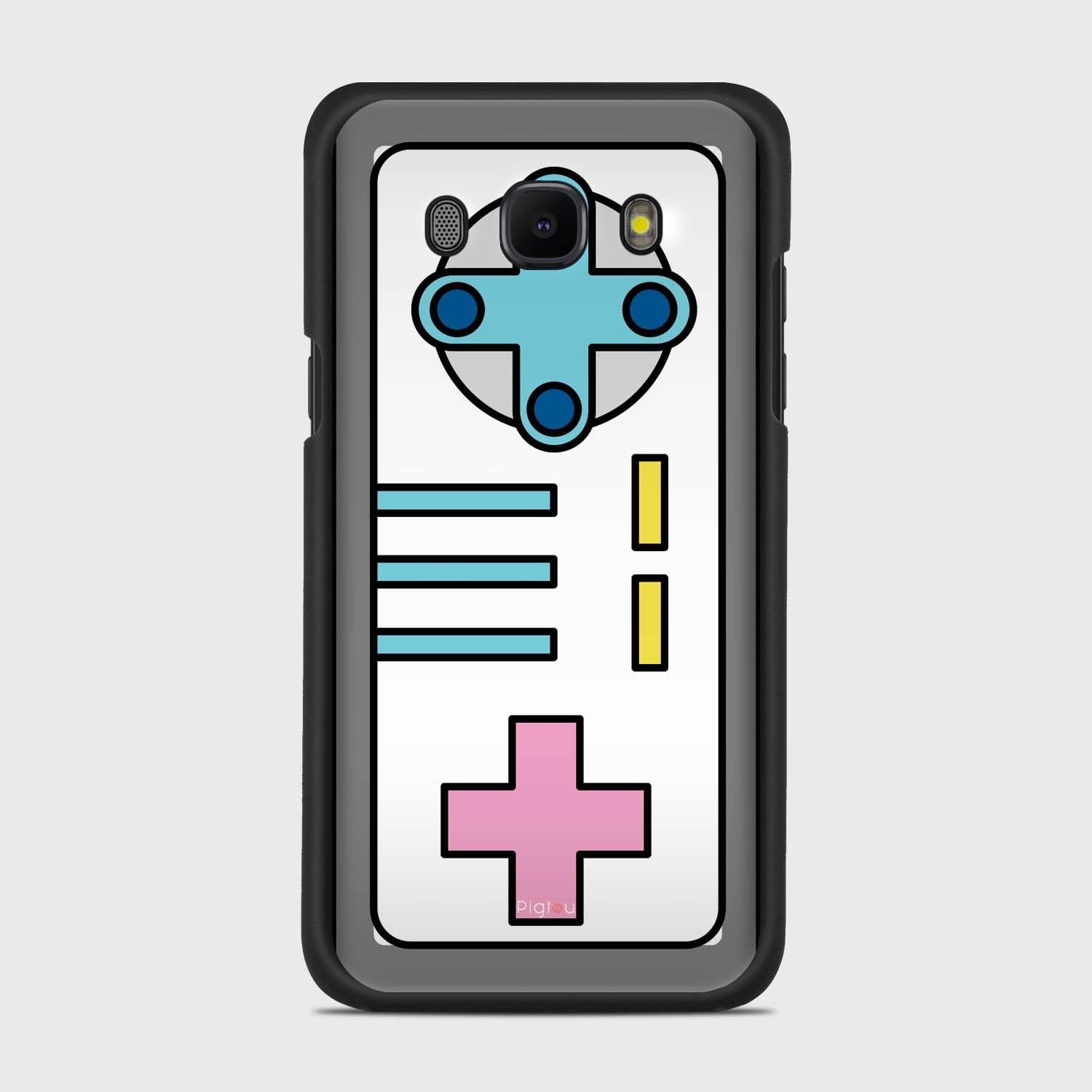 RETRO JOYSTICK Samsung Galaxy J5 (2016) case - thin fit matte black (D103)