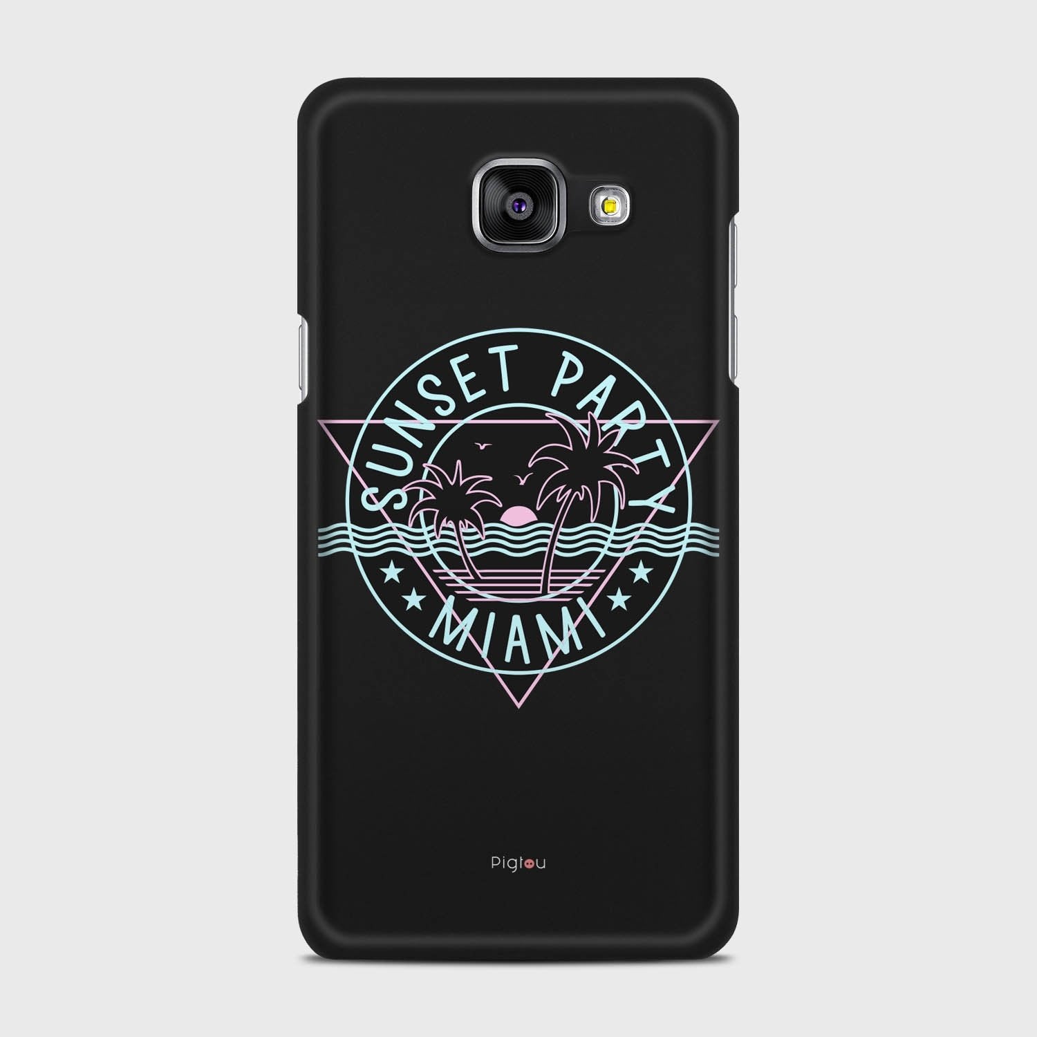 MIAMI SUNSET PARTY Samsung Galaxy A5 (2016) case - thin fit matte black (D104)