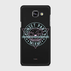 MIAMI SUNSET PARTY Samsung Galaxy A5 (2016) case - thin fit matte black (D104)