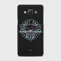 MIAMI SUNSET PARTY Samsung Galaxy A5 (2015) case - thin fit matte black (D104)