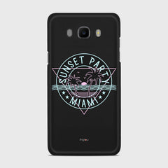 MIAMI SUNSET PARTY Samsung Galaxy J7 (2016) case - thin fit matte black (D104)