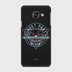 MIAMI SUNSET PARTY Samsung Galaxy A3 (2016) case - thin fit matte black (D104)