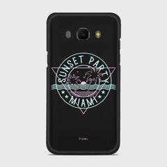 MIAMI SUNSET PARTY Samsung Galaxy J5 (2016) case - thin fit matte black (D104)