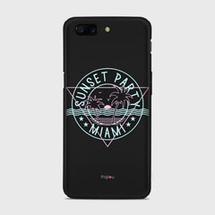 MIAMI SUNSET PARTY Samsung Galaxy A3 (2015) case - thin fit matte black (D104)