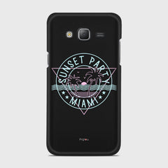 MIAMI SUNSET PARTY Samsung Galaxy J5 (2015) case - thin fit matte black (D104)