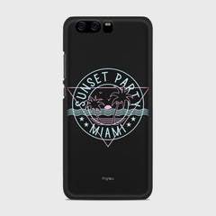 MIAMI SUNSET PARTY Huawei P10 case - thin fit matte black (D104)