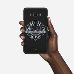 MIAMI SUNSET PARTY Samsung Galaxy J5 (2016) case - thin fit matte black (D104)