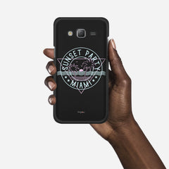 MIAMI SUNSET PARTY Samsung Galaxy J5 (2015) case - thin fit matte black (D104)