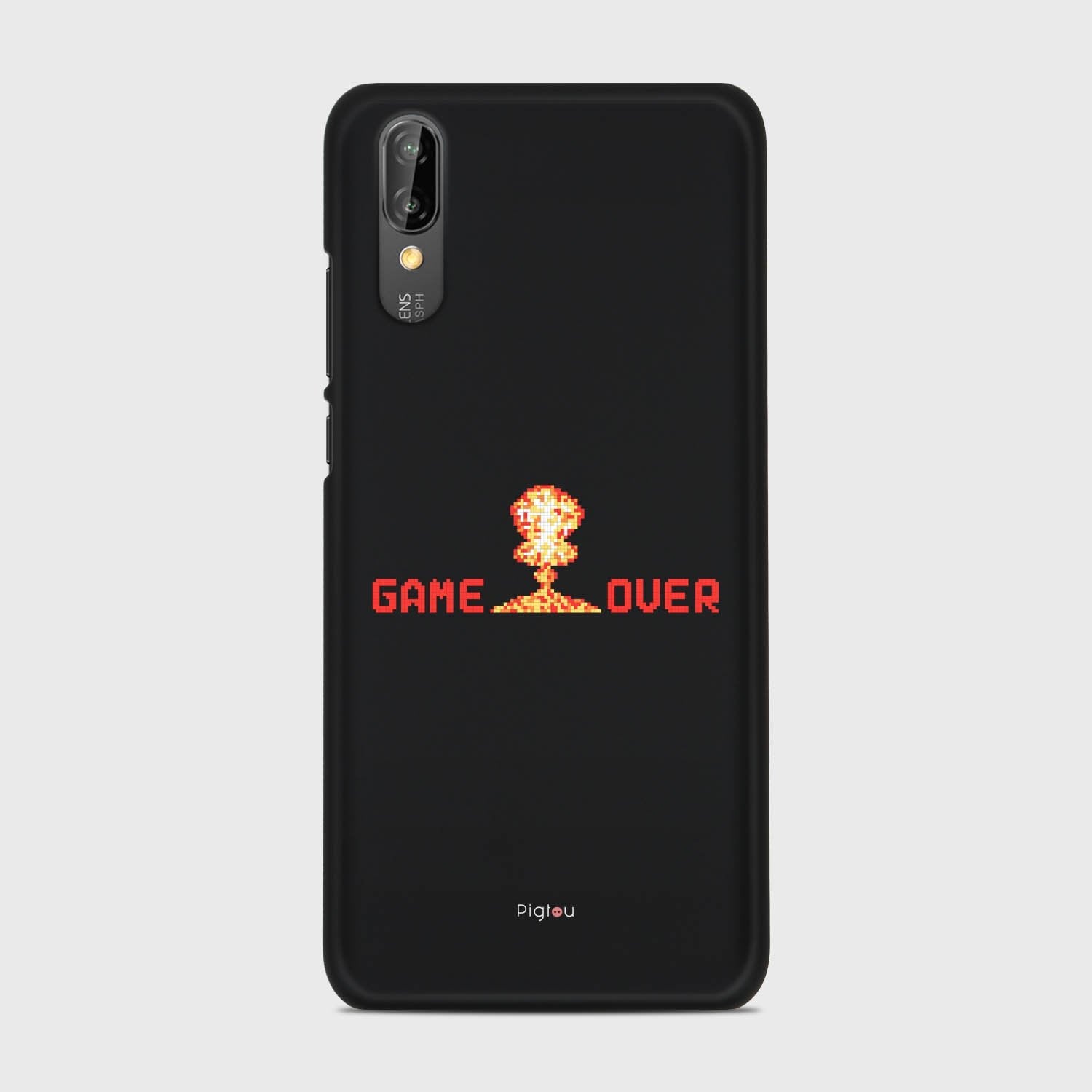 GAMEOVER Huawei P20 case - thin fit matte black (D105)