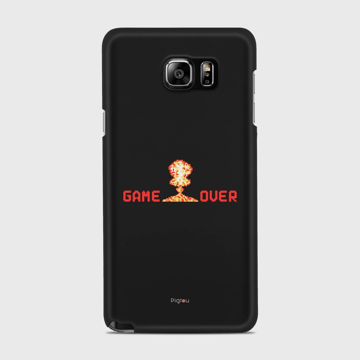 GAMEOVER Samsung Galaxy Note 5 case - thin fit matte black (D105)