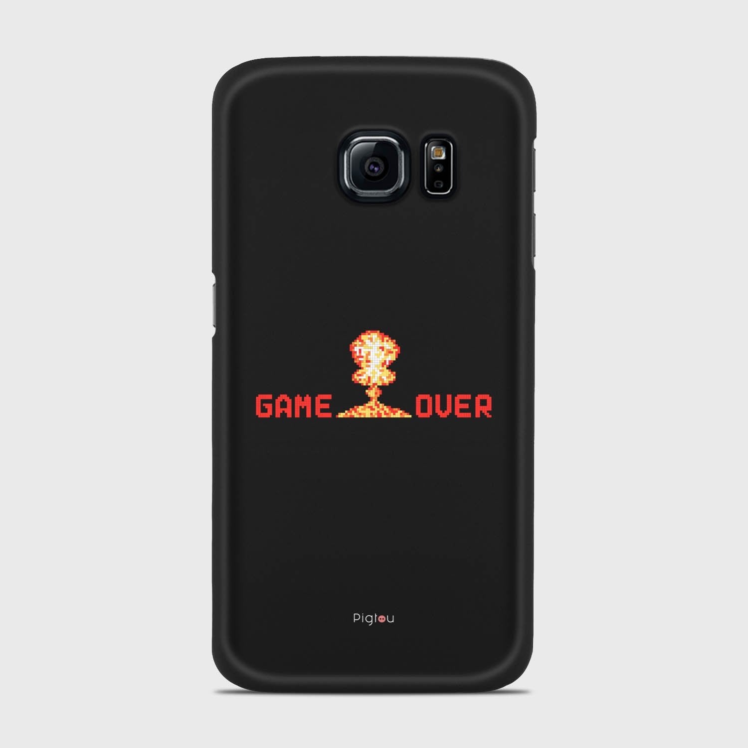 GAMEOVER Samsung Galaxy S6 Edge case - thin fit matte black (D105)