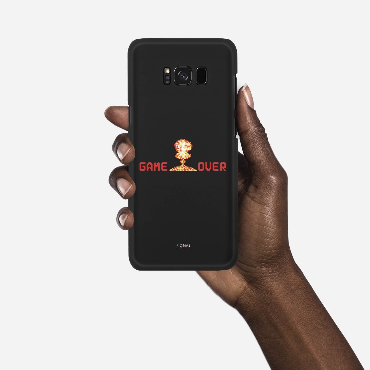 GAMEOVER Samsung Galaxy S8 case - thin fit matte black (D105)