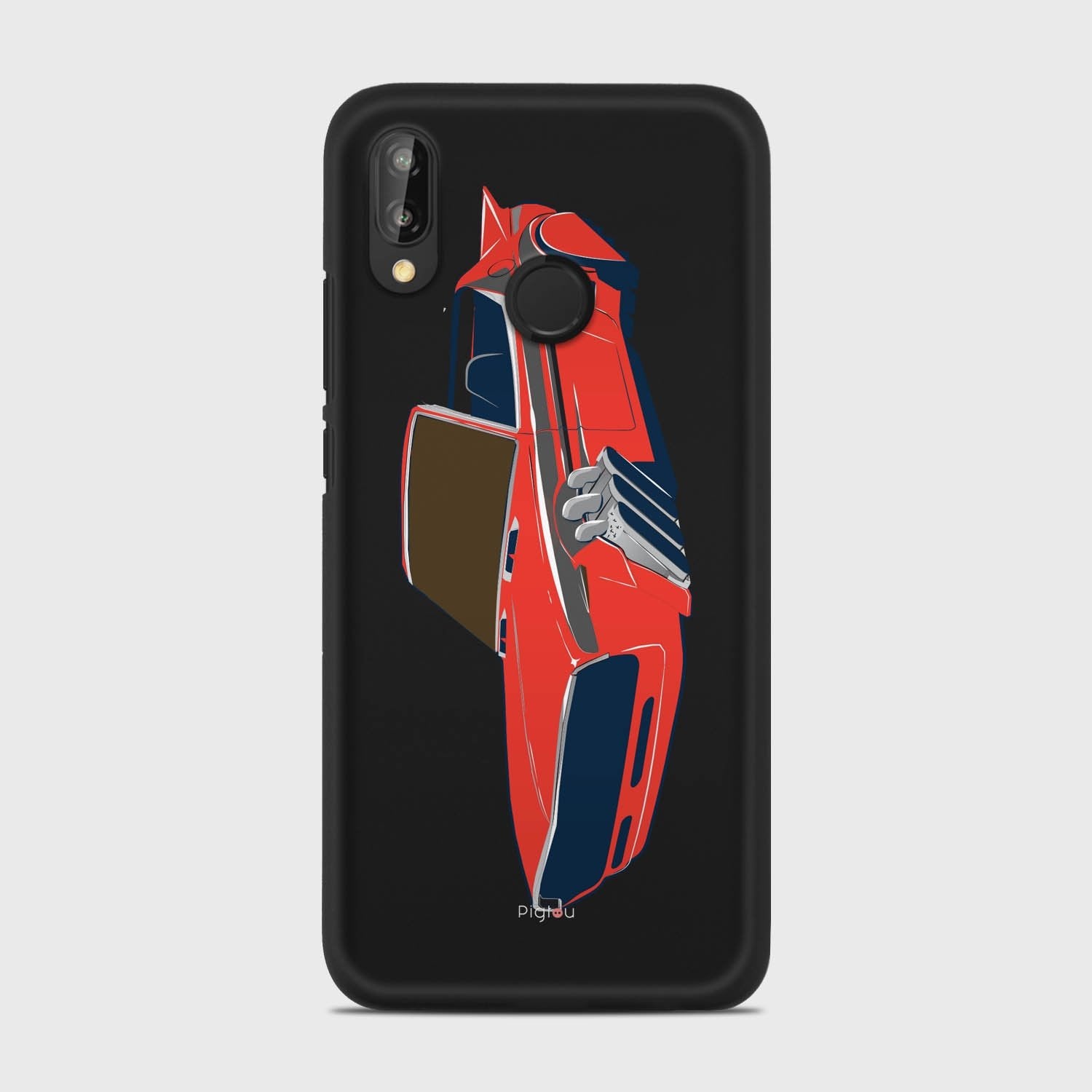 FLYING CAR Huawei P20 Lite case - thin fit matte black (D106)