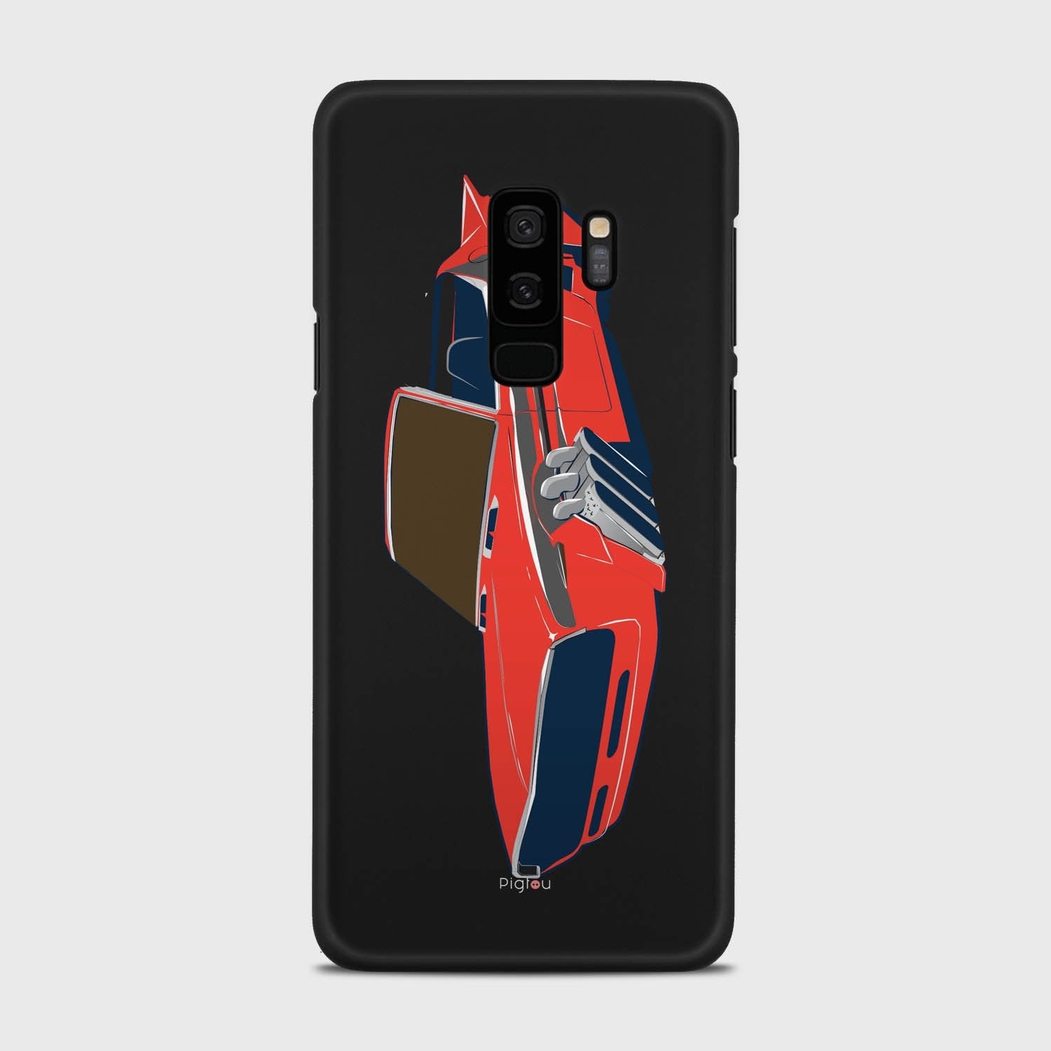 FLYING CAR Samsung Galaxy S9 Plus case - thin fit matte black (D106)