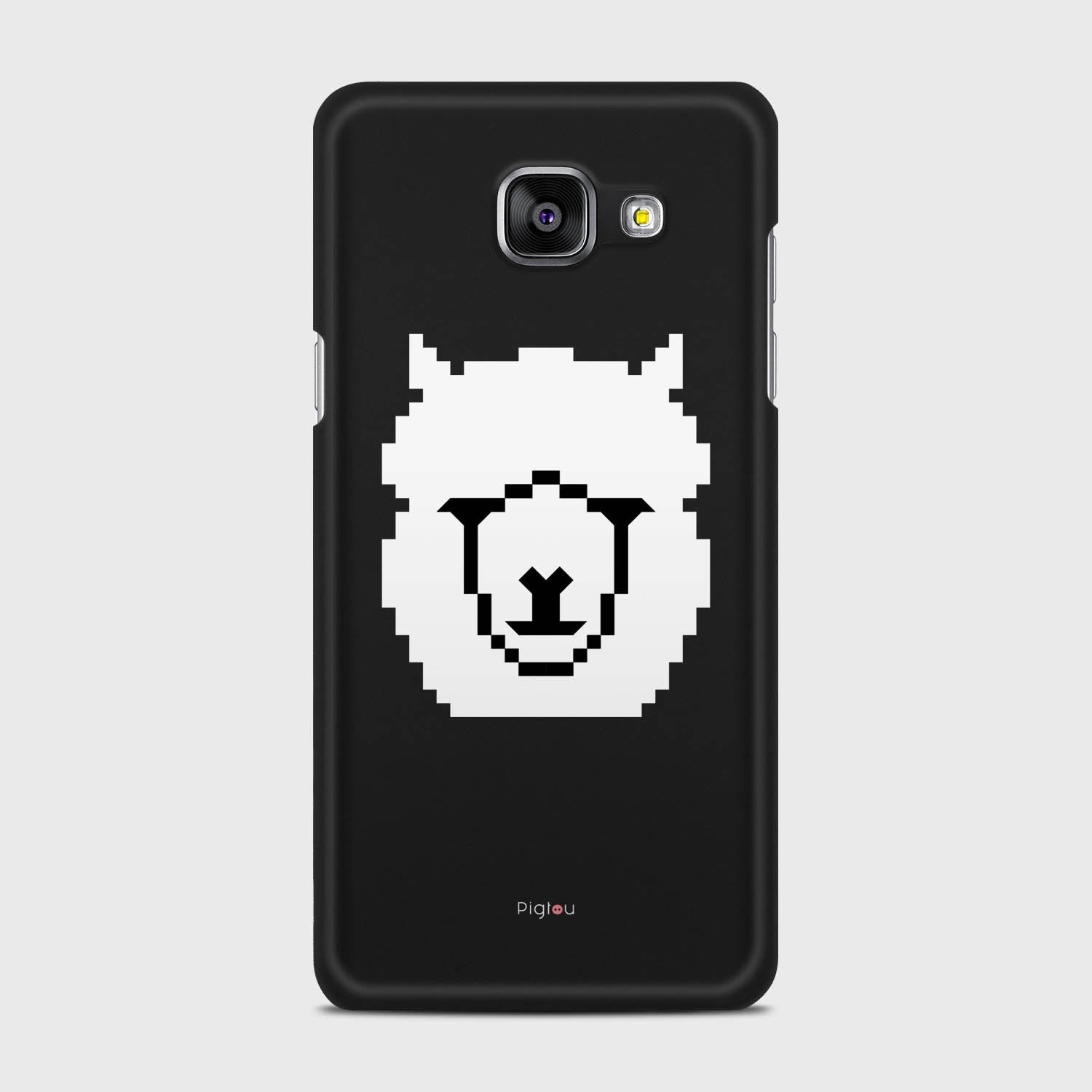 WHITE ALPACA Samsung Galaxy A5 (2016) case - thin fit matte black (D107)