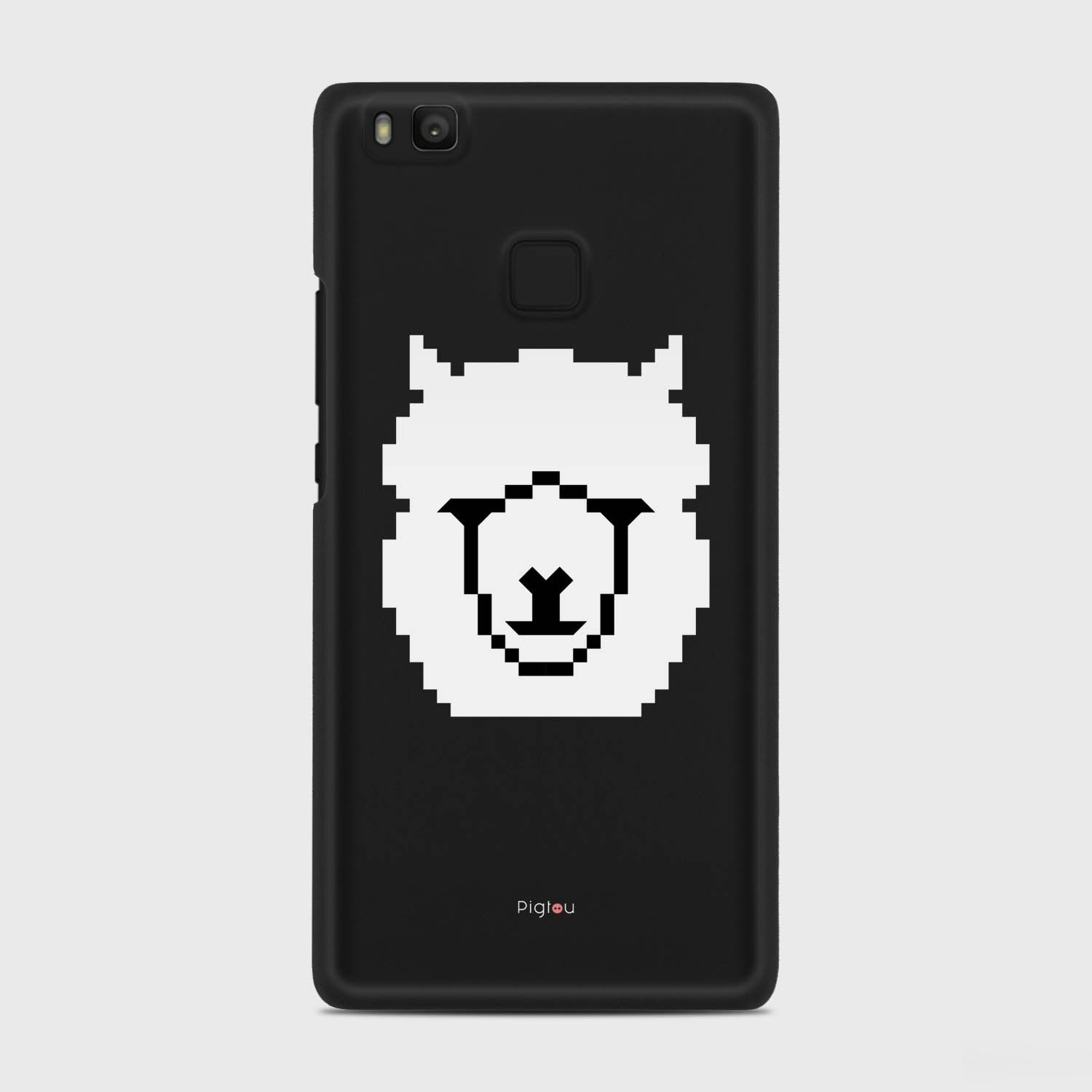 WHITE ALPACA Huawei P9 Lite case - thin fit matte black (D107)