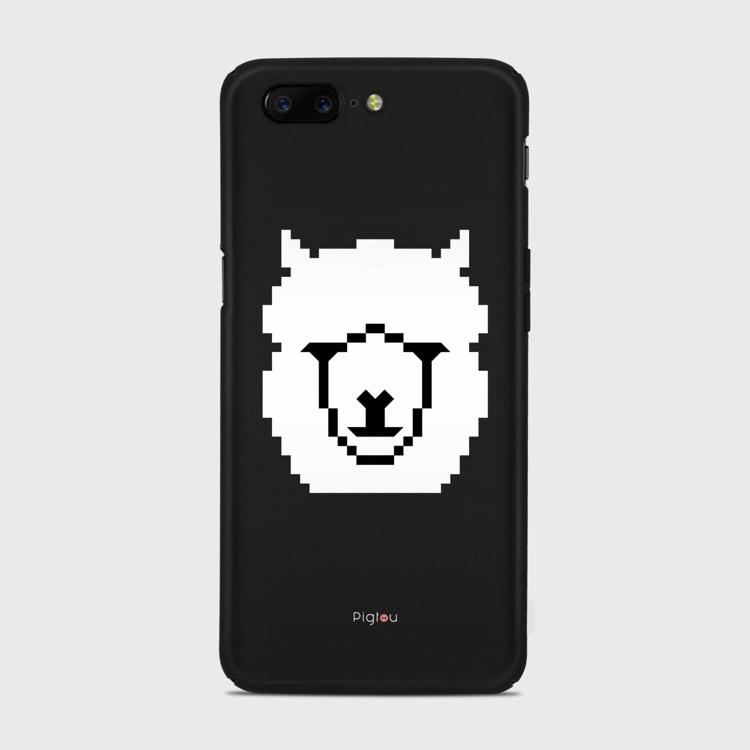 WHITE ALPACA Samsung Galaxy A3 (2015) case - thin fit matte black (D107)