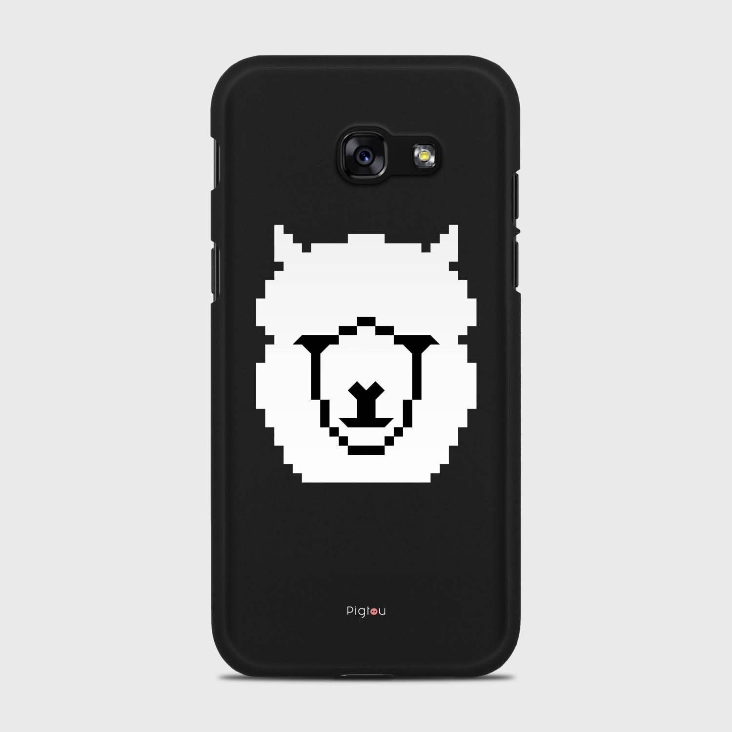 WHITE ALPACA Samsung Galaxy A5 (2017) case - thin fit matte black (D107)