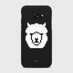 WHITE ALPACA Samsung Galaxy A5 (2017) case - thin fit matte black (D107)