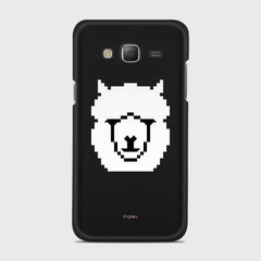 WHITE ALPACA Samsung Galaxy J5 (2015) case - thin fit matte black (D107)