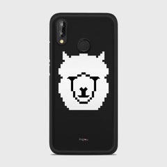WHITE ALPACA Huawei P20 Lite case - thin fit matte black (D107)
