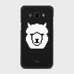 WHITE ALPACA Samsung Galaxy J5 (2016) case - thin fit matte black (D107)