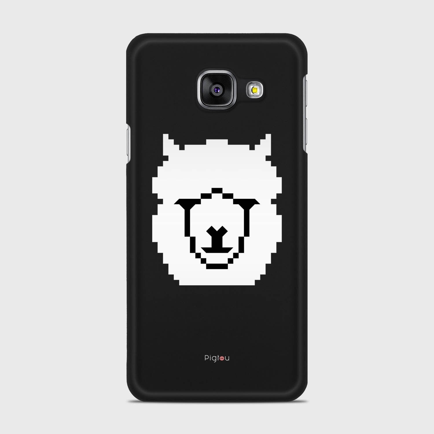 WHITE ALPACA Samsung Galaxy A3 (2016) case - thin fit matte black (D107)