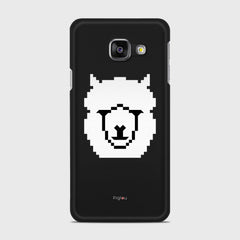 WHITE ALPACA Samsung Galaxy A3 (2016) case - thin fit matte black (D107)