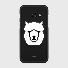 WHITE ALPACA Samsung Galaxy A3 (2017) case - thin fit matte black (D107)