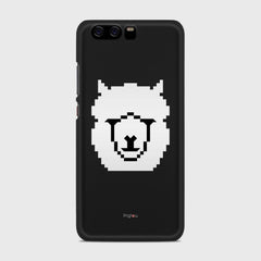 WHITE ALPACA Huawei P10 case - thin fit matte black (D107)