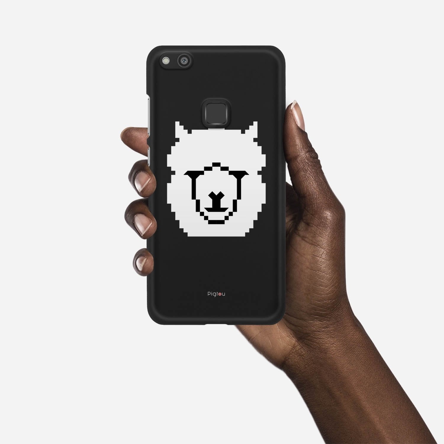 WHITE ALPACA Huawei P10 Lite case - thin fit matte black (D107)