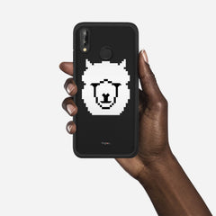 WHITE ALPACA Huawei P20 Lite case - thin fit matte black (D107)