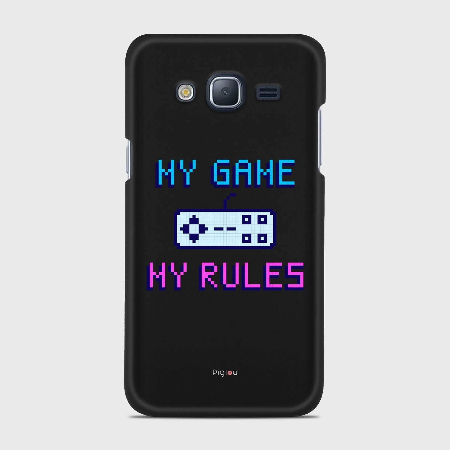 MY GAME MY RULES Samsung Galaxy J3 (2016) case - thin fit matte black (D108)
