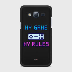 MY GAME MY RULES Samsung Galaxy J3 (2016) case - thin fit matte black (D108)