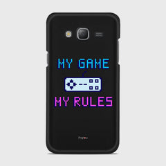 MY GAME MY RULES Samsung Galaxy J5 (2015) case - thin fit matte black (D108)