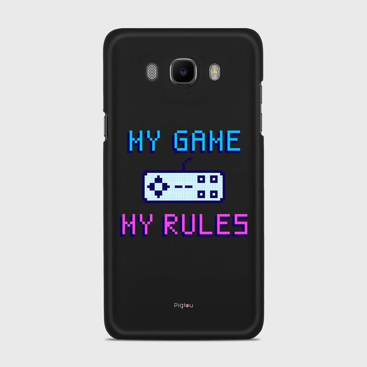 MY GAME MY RULES Samsung Galaxy J7 (2016) case - thin fit matte black (D108)