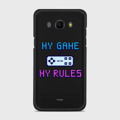 MY GAME MY RULES Samsung Galaxy J5 (2016) case - thin fit matte black (D108)
