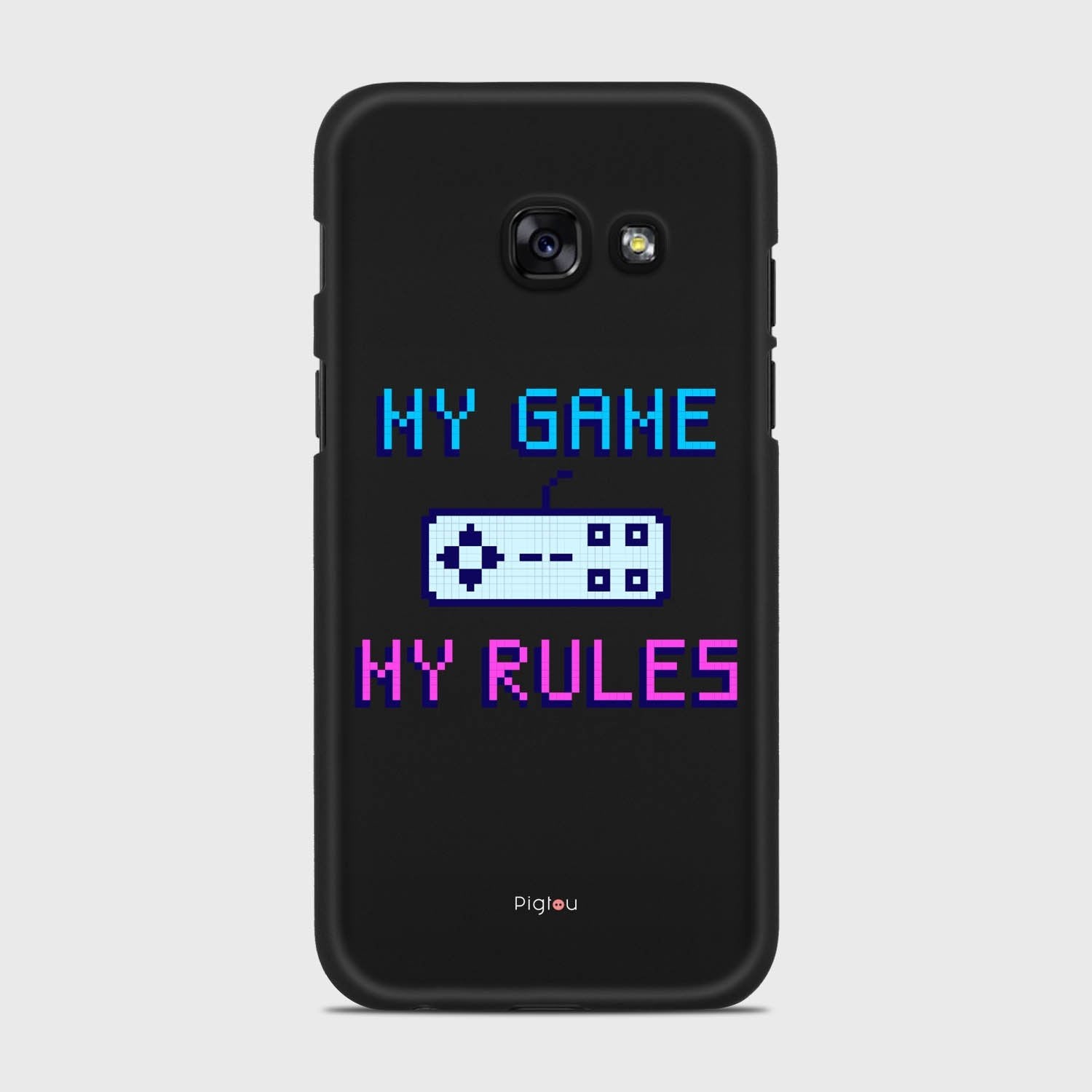 MY GAME MY RULES Samsung Galaxy A3 (2017) case - thin fit matte black (D108)
