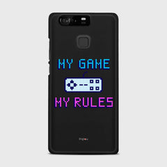 MY GAME MY RULES Huawei P9 case - thin fit matte black (D108)