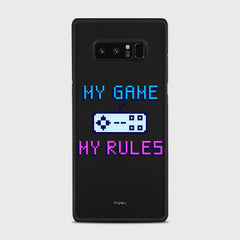 MY GAME MY RULES Samsung Galaxy Note 8 case - thin fit matte black (D108)