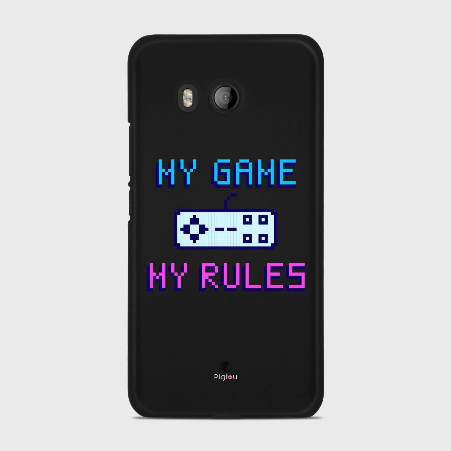 MY GAME MY RULES HTC U11 case - thin fit matte black (D108)
