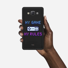 MY GAME MY RULES Samsung Galaxy A5 (2015) case - thin fit matte black (D108)