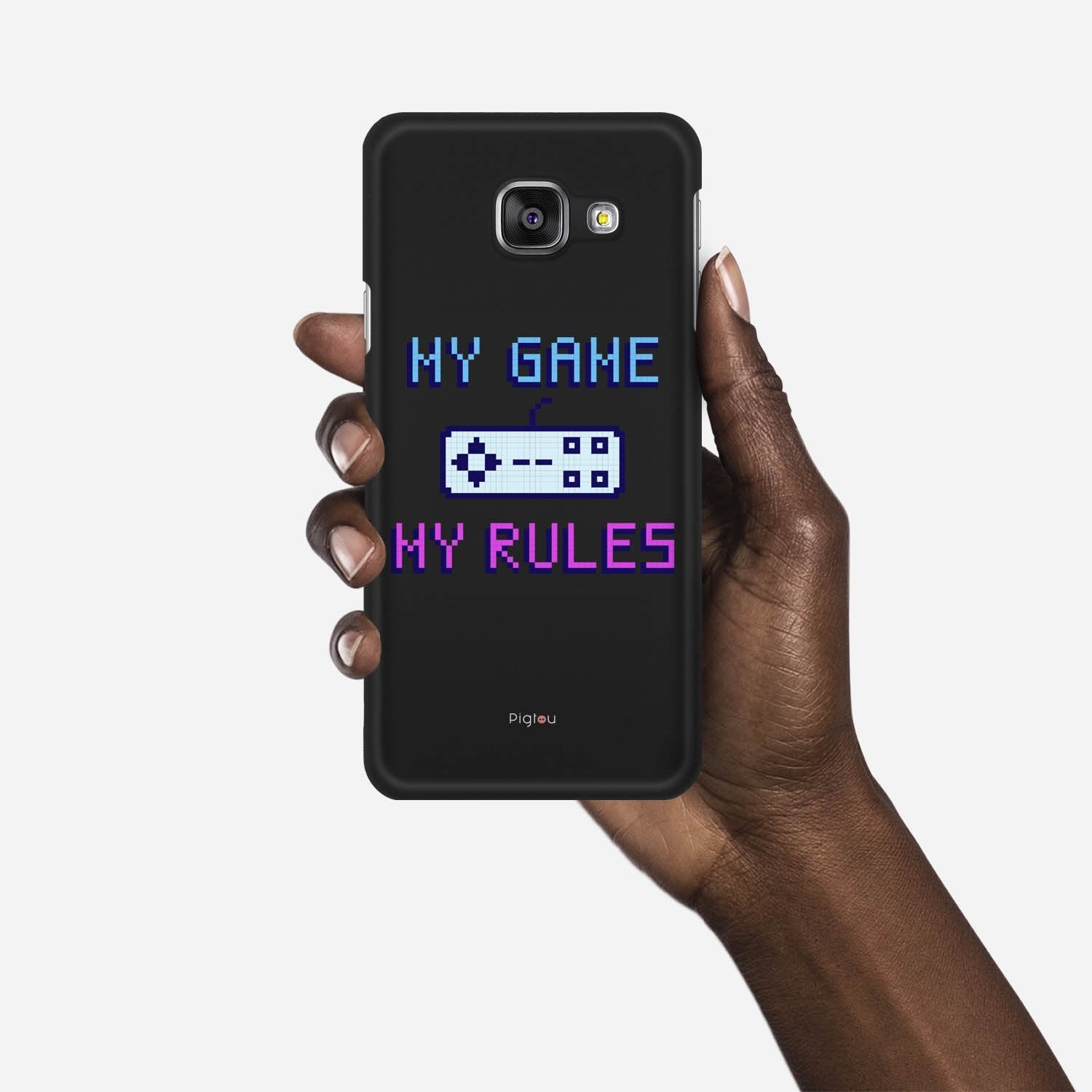 MY GAME MY RULES Samsung Galaxy A3 (2016) case - thin fit matte black (D108)