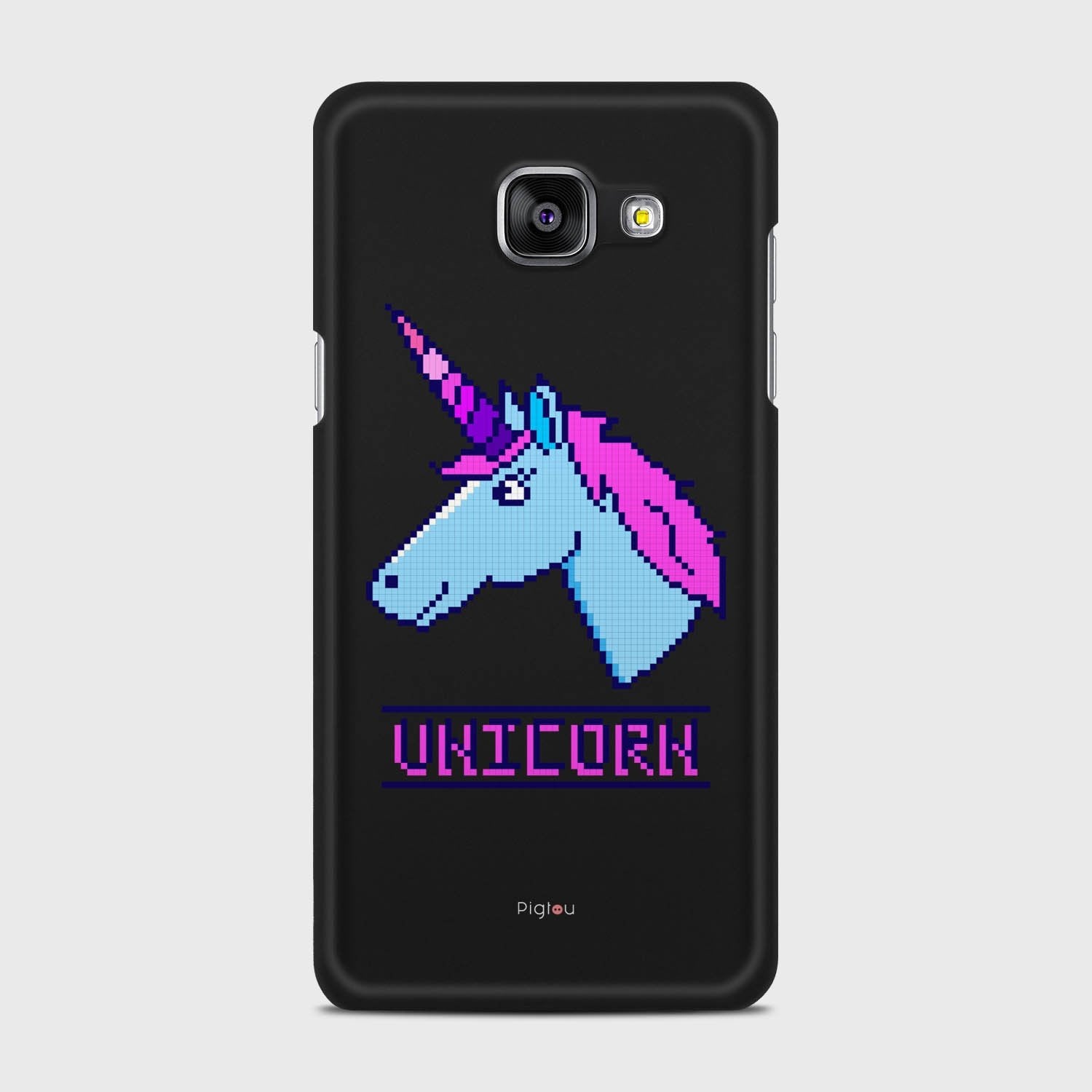 PIXELATED UNICORN Samsung Galaxy A5 (2016) case - thin fit matte black (D109)